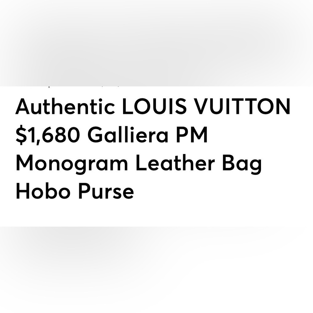 Louis Vuitton Galliera PM Monogram Canvas Shoulder Bag and Gold Plate - Picture 13 of 13